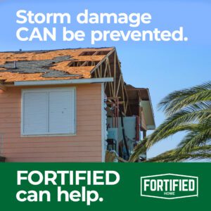 Damaged roof after hurricane in Lewes, DE – FORTIFIED roofing by Bayside Exteriors prevents storm damage with hurricane-resistant upgrades.